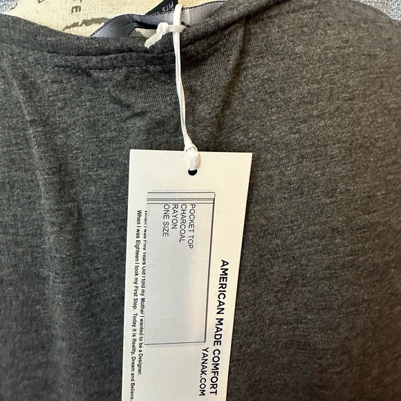 Yana K Tara Top Mid Sleeve Gray One Size Fits All - Picture 5 of 6